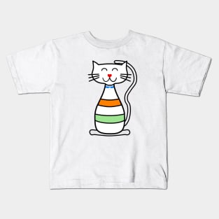 Red Nose Cat Kids T-Shirt